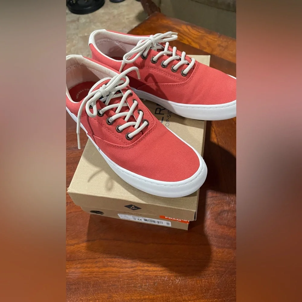 Sperry Top Sider Shoes cutter‎ cvo washed red men’s shoes size 8